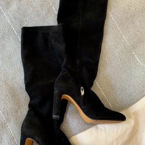 Dolce Vita Coop Knee-high Suede Heeled Boots